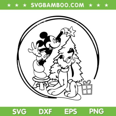 Mickey And Pluto Christmas SVG, Christmas Disney SVG, Pluto Christmas SVG DXF EPS PNG Mickey And Pluto Christmas SVG, Christmas Disney SVG, Pluto Christmas SVG DXF EPS PNG