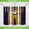 Minnesota Vikings 20oz Skinny Tumbler Template PNG, Minnesota Vikings Football Tumbler Wrap PNG, Sport Tumbler Sublimation Design PNG Download