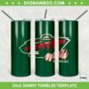 Minnesota Wild 20oz Skinny Tumbler Template PNG, NHL Minnesota Wild Tumbler Wrap PNG, Hockey Team Tumbler Sublimation Design PNG Download