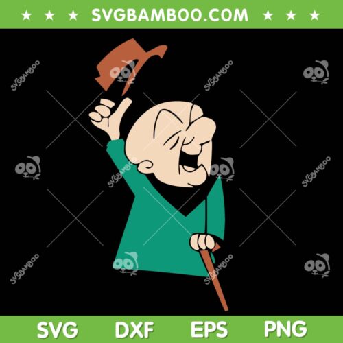 Funny Mr Magoos SVG, Hello Mr Magoos Hat SVG, Cartoon Mr Magoos Character Funny SVG DXF EPS PNG