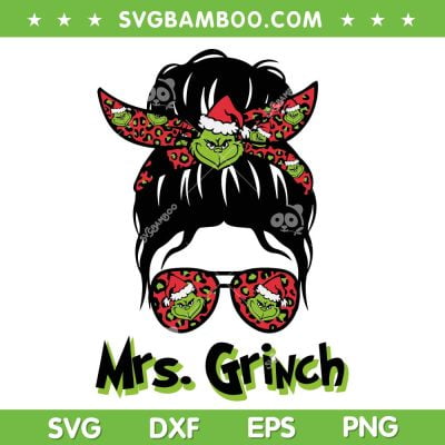 Mrs Grinch Messy Bun SVG, Womens Messy Bun Grinch Xmas SVG, Grinch Female Messy Bun SVG DXF EPS PNG Mrs Grinch Messy Bun SVG, Womens Messy Bun Grinch Xmas SVG, Grinch Female Messy Bun SVG DXF EPS PNG