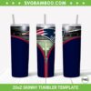 New England Patriots Zipper 20oz Skinny Tumbler Template PNG, New England Patriots NFL Tumbler Wrap PNG, Football Fan Tumbler Sublimation Design PNG Download