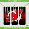 New Jersey Devils 20oz Skinny Tumbler Template PNG, NHL New Jersey Devils Tumbler Wrap PNG, NHL Logo Tumbler Sublimation Design PNG Download