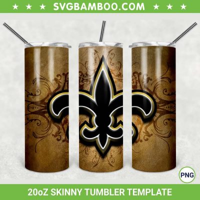 New Orleans Saints 20oz Skinny Tumbler Template PNG, NFL New Orleans Saints Tumbler Wrap PNG, Football Sport Tumbler Sublimation Design PNG Download New Orleans Saints 20oz Skinny Tumbler Template PNG, NFL New Orleans Saints Tumbler Wrap PNG, Football Sport Tumbler Sublimation Design PNG Download
