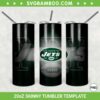 New York Jets 20oz Skinny Tumbler Template PNG, New York Jets Logo Tumbler Wrap PNG, NFL Football Tumbler Sublimation Design PNG Download