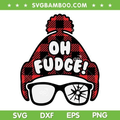 Oh Fudge Buffalo Plaid SVG, Oh Fudge Hat Red Plaid SVG, Broken Sunglasses Oh Fudge SVG DXF EPS PNG Oh Fudge Buffalo Plaid SVG, Oh Fudge Hat Red Plaid SVG, Broken Sunglasses Oh Fudge SVG DXF EPS PNG