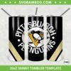 Pittsburgh Penguins 20oz Skinny Tumbler Template PNG, NHL Logo Pittsburgh Penguins Tumbler Wrap PNG, NHL Sport Tumbler Sublimation Design PNG Download