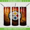 Pittsburgh Steelers 20oz Skinny Tumbler Template PNG, NFL Pittsburgh Steelers Tumbler Wrap PNG, Football Team Tumbler Sublimation Design PNG Download