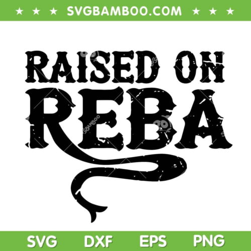 Raised On Reba Team Reba SVG, Reba In The Street SVG, Raised On Reba SVG DXF EPS PNG