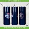 Round Rock Express 20oz Skinny Tumbler Template PNG, MLB Round Rock Express Tumbler Wrap PNG, Baseball Sports Tumbler Sublimation Design PNG Download