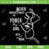Ruth Bader Ginsburg Quote SVG, Never Underestimate The Power Of A Girl With A Book SVG, The Power Ruth Quote SVG DXF EPS PNG