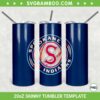 Spokane Indians 20oz Skinny Tumbler Template PNG, MLB Spokane Indians Tumbler Wrap PNG, Indians Baseball Tumbler Sublimation Design PNG Download