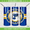 St Louis Blues 20oz Skinny Tumbler Template PNG, NHL St Louis Blues Tumbler Wrap PNG, St Louis Hockey Tumbler Sublimation Design PNG Download