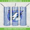 Tampa Bay Lightning 20oz Skinny Tumbler Template PNG, NHL Tampa Bay Lightning Tumbler Wrap PNG, NHL Champions Tumbler Sublimation Design PNG Download
