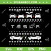 Tesla Christmas Ugly SVG, Christmas Electric Car Nikola Premium SVG, Christmas Nikola Premium SVG DXF EPS PNG