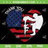 Thank You Veterans SVG, Veterans American Heart SVG, American Veterans Thank You SVG DXF EPS PNG