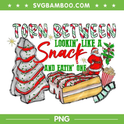 Torn Between Looking Like A Snack And Eating One PNG, Christmas Tree Cake Santa Xmas PNG, Christmas Tree Cake PNG