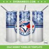 Toronto Blue Jays 20oz Skinny Tumbler Template PNG, MLB Toronto Blue Jays Tumbler Wrap PNG, MLB Baseball Tumbler Sublimation Design PNG Download