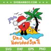 Una Navidad Sin Ti SVG, Bad Bunny Christmas 2022 SVG, Christmas Sad Heart Santa Hat SVG DXF EPS PNG
