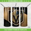 Vegas Golden Knights 20oz Skinny Tumbler Template PNG, NHL Vegas Golden Knights Tumbler Wrap PNG, Hockey Logo Tumbler Sublimation Design PNG Download