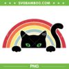 Vintage Cat Rainbow PNG, Black Cat Lover Rainbow PNG, Black Cat Peeping Rainbow PNG Vintage Cat Rainbow PNG, Black Cat Lover Rainbow PNG, Black Cat Peeping Rainbow PNG