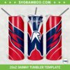 Washington Capitals 20oz Skinny Tumbler Template PNG, NHL Washington Capitals Tumbler Wrap PNG, NHL Logo Tumbler Sublimation Design PNG Download