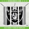 Las Vegas Raiders 20oz Skinny Tumbler Template PNG, NFL Las Vegas Raiders Tumbler Wrap PNG, Raiders Logo Tumbler Sublimation Design PNG Download 