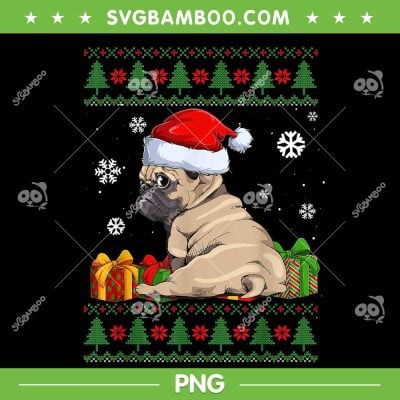 Cute Pug Santa Hat Ugly Christmas PNG, Christmas Pug PNG, Dog Santa Hat PNG Cute Pug Santa Hat Ugly Christmas PNG, Christmas Pug PNG, Dog Santa Hat PNG