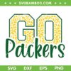 Go Packers Leopard SVG, Green Bay Packers Football SVG, Go Packers SVG DXF EPS PNG