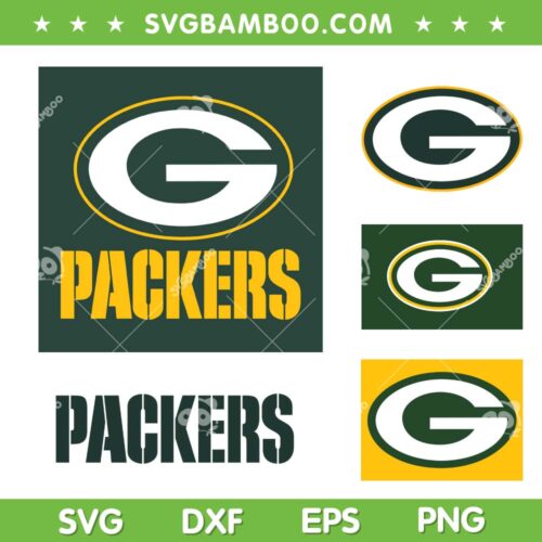 Green Bay Packers Logo SVG, Packers Football Logo SVG, NFL Football SVG DXF EPS PNG
