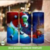 Grinch Santa Christmas 20oz Skinny Tumbler Template PNG, The Grinch Stealing Tumbler Wrap PNG, Christmas Tumbler Sublimation Design PNG Download