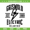 Griswold Electric SVG, Christmas Vacation Griswold Family SVG, Griswold Est 1989 Electric SVG DXF EPS PNG Griswold Electric SVG, Christmas Vacation Griswold Family SVG, Griswold Est 1989 Electric SVG DXF EPS PNG