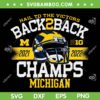 Michigan Champs 2022 SVG, Michigan Big Ten SVG, Michigan Football SVG DXF EPS PNG