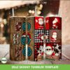 Santa Ho Ho Ho 20oz Skinny Tumbler Template PNG, Santa Merry Christmas Tumbler Wrap PNG, Funny Christmas Tumbler Sublimation Design PNG Download