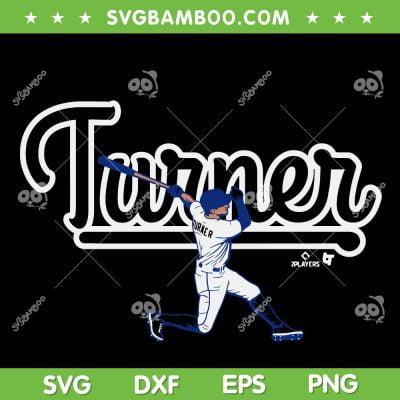 Trea Turner SVG, Philadelphia Baseball Turner SVG, Trea Turner Philadelphia SVG DXF EPS PNG