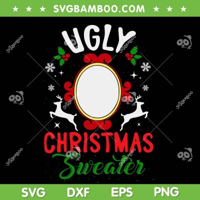 Ugly Christmas Sweater With Mirror SVG, Reindeer Mirror Christmas SVG, Xmas Sweater Santa Claus SVG DXF EPS PNG Ugly Christmas Sweater With Mirror SVG, Reindeer Mirror Christmas SVG, Xmas Sweater Santa Claus SVG DXF EPS PNG