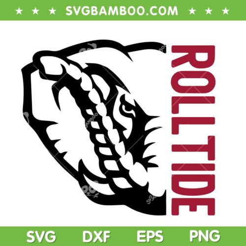 Alabama Roll Tide SVG PNG, NCAA Alabama Roll Tide SVG, NCAA Football DXF EPS SVG PNG