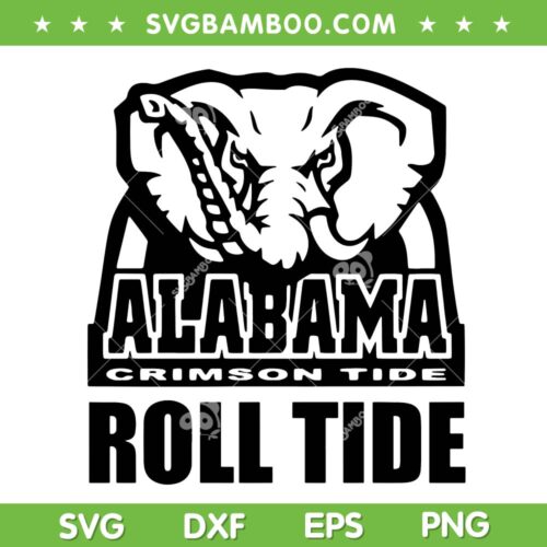 Alabama Roll Tide SVG, Football Alabama Champ 2023 SVG, Alabama Crimson Tide Roll Tide DXF EPS SVG PNG