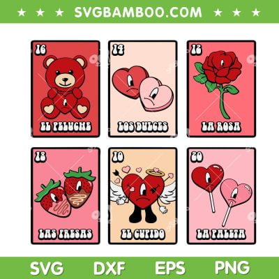 Bad Bunny Valentine Loteria SVG PNG, Loteria San Valentine SVG, Valentine Day DXF EPS SVG PNG Bad Bunny Valentine Loteria SVG PNG, Loteria San Valentine SVG, Valentine Day DXF EPS SVG PNG