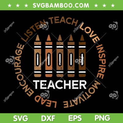 Black History Teacher Teach Love SVG PNG, Teacher Black History SVG, African American DXF EPS SVG PNG