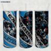 Carolina Panthers 20oz Skinny Tumbler Template PNG, NFL Carolina Panthers Tumbler Wrap PNG, Football Tumbler Sublimation Design PNG Download