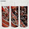 Cleveland Browns 20oz Skinny Tumbler Template PNG, Cleveland Browns Logo Tumbler Wrap PNG, Football Team Tumbler Sublimation Design PNG Download