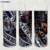 Dallas Cowboys 20oz Skinny Tumbler Template PNG, Dallas Cowboys Football Tumbler Wrap PNG, Football Logo Tumbler Sublimation Design PNG Download