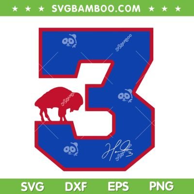 Damar Hamlin 3 SVG PNG, Pray For Damar Buffalo Bills SVG, Love Hamlin Number 3 DXF EPS SVG PNG Damar Hamlin 3 SVG PNG, Pray For Damar Buffalo Bills SVG, Love Hamlin Number 3 DXF EPS SVG PNG