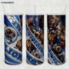 Detroit Lions 20oz Skinny Tumbler Template PNG, Lions Logo Tumbler Wrap PNG, Sport Logo Tumbler Sublimation Design PNG Download