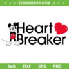 Disney Mickey Valentine Heartbreaker SVG PNG, Mickey Heart Breaker SVG, Valentines DXF EPS SVG PNG Disney Mickey Valentine Heartbreaker SVG PNG, Mickey Heart Breaker SVG, Valentines DXF EPS SVG PNG