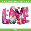 Gnome Nurse Valentines Day PNG, Heart Stethoscope Love PNG, Gnome Valentine PNG