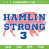 Hamlin Strong 3 SVG PNG, Buffalo Bills Damar Hamlin SVG, Damar Hamlin 3 DXF EPS SVG PNG Hamlin Strong 3 SVG PNG, Buffalo Bills Damar Hamlin SVG, Damar Hamlin 3 DXF EPS SVG PNG