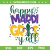 Happy Mardi Gras Y'all SVG PNG, Mardi Gras SVG, New Orleans DXF EPS SVG PNG Happy Mardi Gras Y'all SVG PNG, Mardi Gras SVG, New Orleans DXF EPS SVG PNG