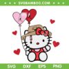 Hello Kitty Bad Bunny SVG PNG, Benito Is My Valentine SVG, Valentine Day DXF EPS SVG PNG
